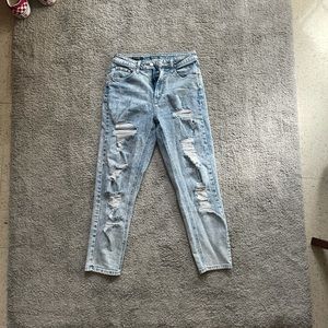 Wild fable acid wash ripped mom jeans